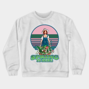 Spring is here and coming- I love to Spring Garden Crewneck Sweatshirt